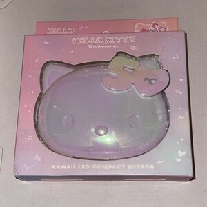 Hello Kitty 50th Anniversary Kawaii LED Compact Mirror